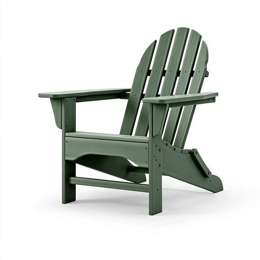 Adirondack Gartenstuhl 83 x 79 x 92 cm aus Kunststoff Grün mit breiten Armlehnen