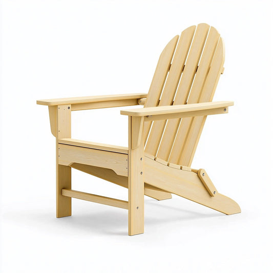Adirondack Gartenstuhl 79 x 88 x 92 cm Holz Natur mit breiten Armlehnen